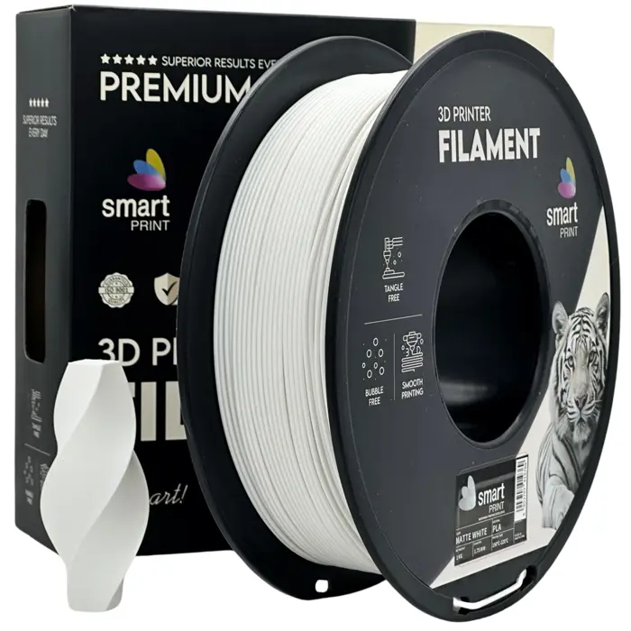 PREMIUM 3D FILAMENT PLA MATTE WHITE 1KG