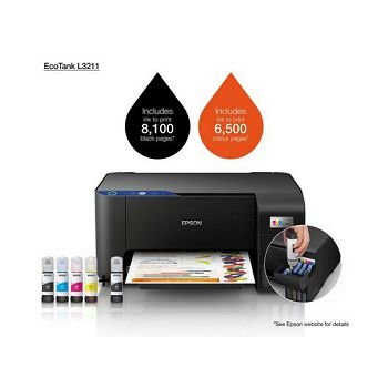 Printer EPSON EcoTankl L3211 MFP ink Printer 3in1, printer, skener, kopirka