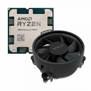 Procesor AMD Ryzen 5 7500F, 6 core, 3.7/5.0GHz, S.AM5 - Tray + AMD hladnjak