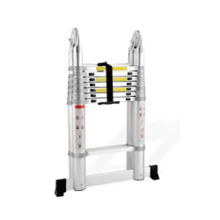 ProScope teleskopske ljestve (Preklopne) #DLT708F (2x8 stepenica / 237-500 cm) + stabilizator - PRO