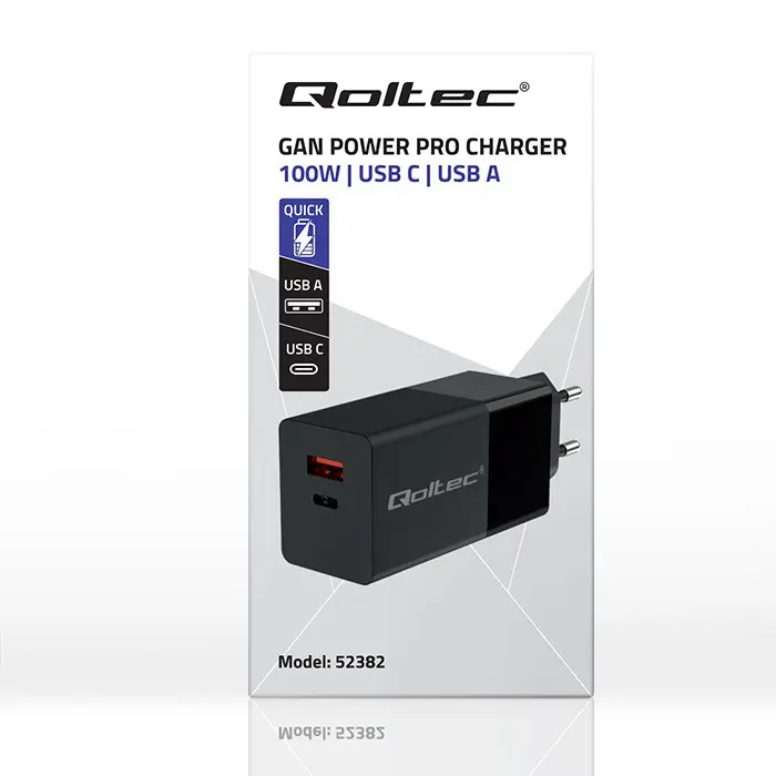 qoltec-52382-gan-power-pro-charger-1xusb-type-c-1xusb-a-100w-98462-ladqocsic0041.webp