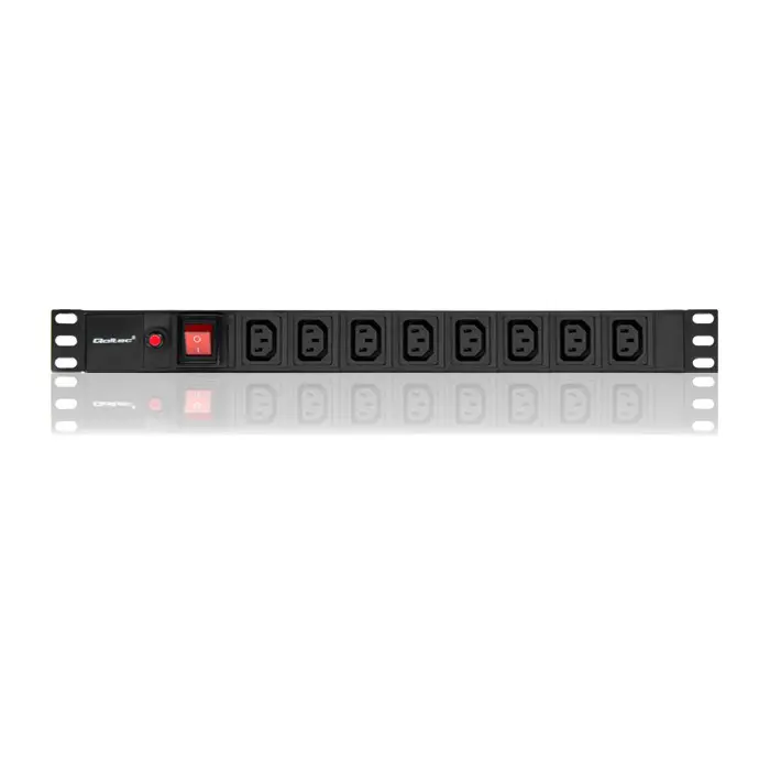 qoltec-53998-power-strip-for-rack-19-1u-10a-pdu-8xiec-c13-2m-41788-lipqocrak0006.webp