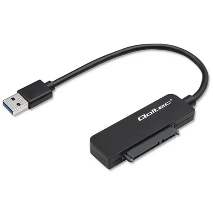 Qoltec SATA Adapter | SSD HDD 2.5'' drive | USB 3.0 | Super speed 5Gb/s | 2TB | 19cm