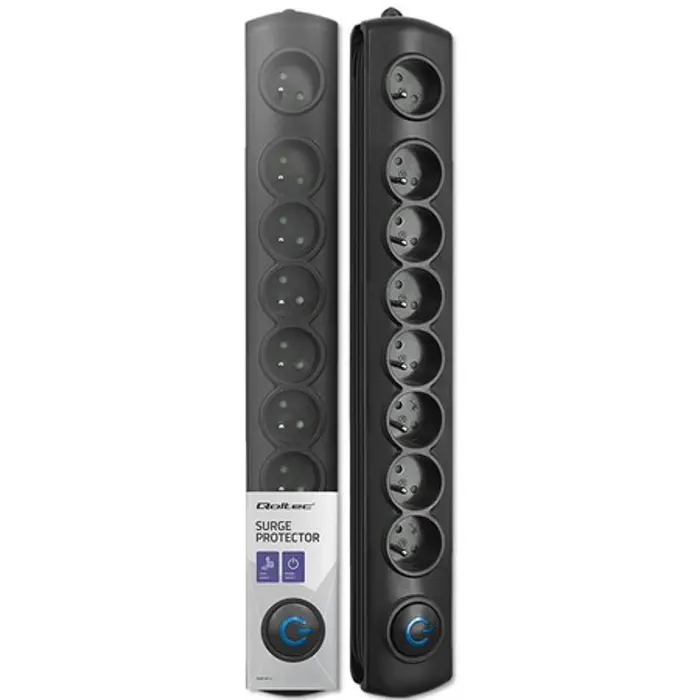 Qoltec Surge protector | 8 sockets | 3m