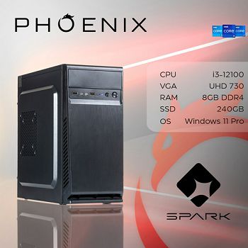 Računalo Phoenix SPARK Z-188 Intel i3-12100/8GB DDR4/SSD 240/Windows 11 PRO