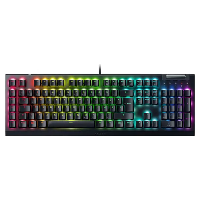 Razer BlackWidow V4 X Gaming -Tastatur, Full Size, RGB - Green Switches, ISO (DE)-RZ03-04700400-R3G1