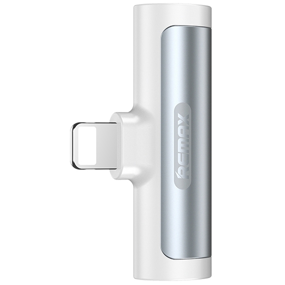Adapter REMAX Lightning to Lightning + audio, RL-LA03i (white)