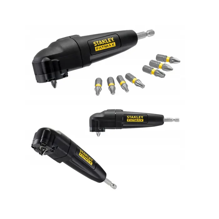 RIGHT ANGLE ATTACHMENT STANLEY STA88582-XJ + IMPACT BITS