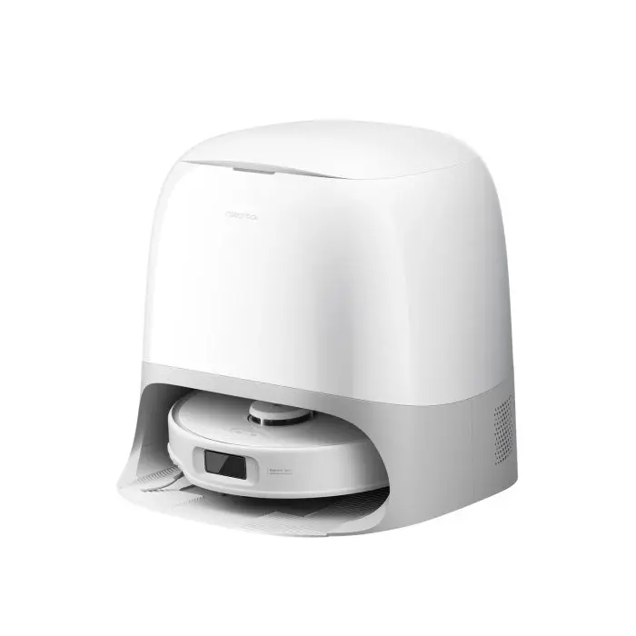 Roborock Qreevo Curv 5a1 Robotic Vacuum Cleaner with Self -Asking Station, white