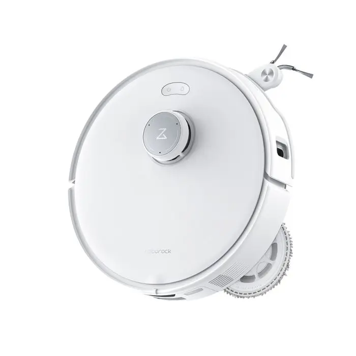 Roborock Qreevo Curv Robotic Vacuum Cleaner with Self -Asking Station, white