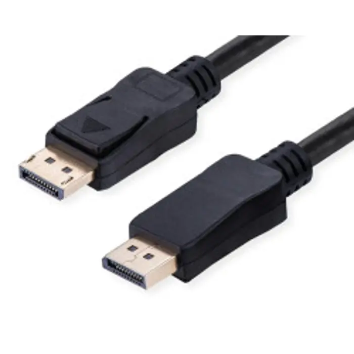 Roline VALUE DisplayPort kabel v2.1, 10K 60Hz, UHBR10, DP-DP M/M, 2.0m, crni
