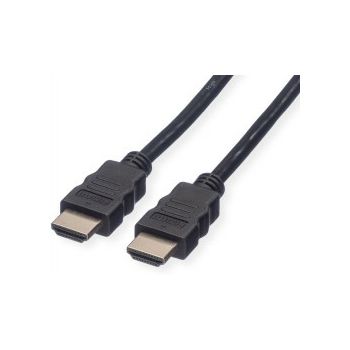 Roline VALUE Ultra HD 8K HDMI kabel sa mrežom, M/M, crni, 1.0m