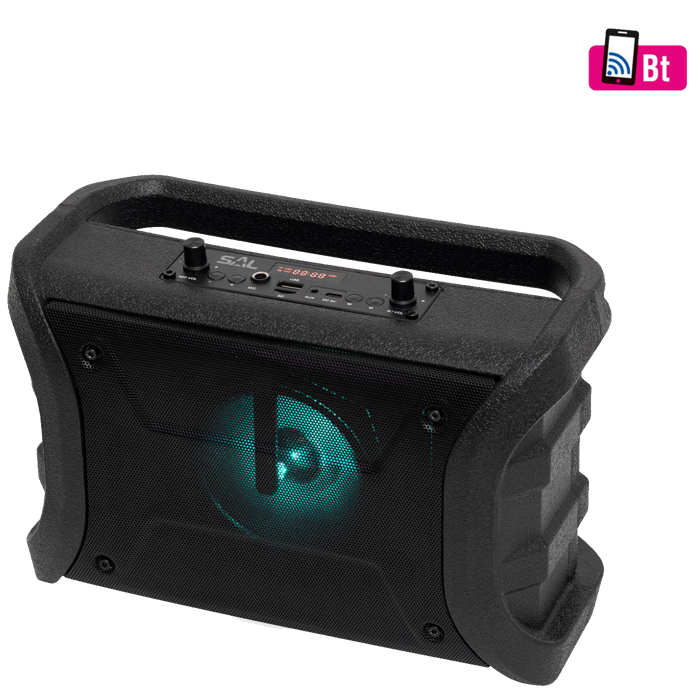 SAL Zvučnik bežični, Bluetooth, MP3, FM, KARAOKE, RGB, 8W - BTWORKY