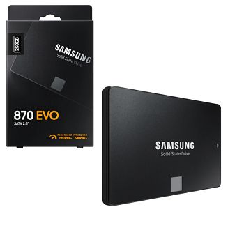 Samsung 870 EVO 250GB SSD, R/W: 560/530MB/s (MZ-77E250B/EU)