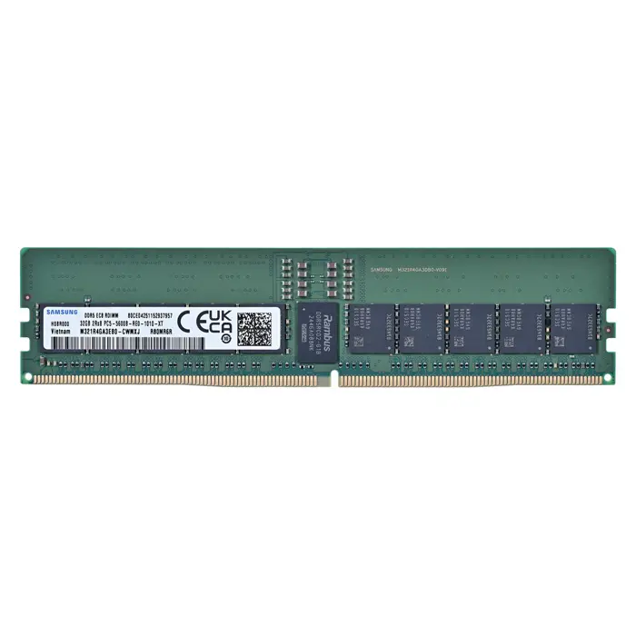 Samsung RDIMM 32GB DDR5 2Rx8 5600MHz PC5-44800 ECC REGISTERED M321R4GA3EB0-CWM