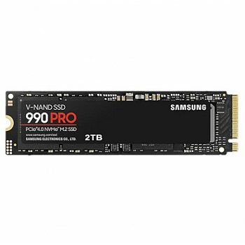 Samsung SSD 2TB M.2 PCIEx4 PCI Gen4.0 990 Pro without Heatsink 1200 TBW 5 yrs