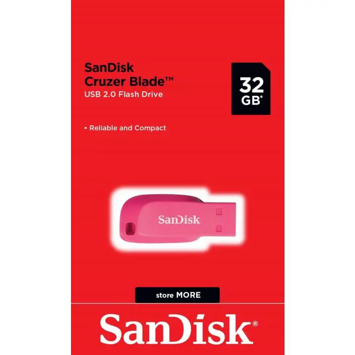sandisk-32-gb-cruzer-blade-usb-20-key-electric-pink-color-68488-e0010691.webp
