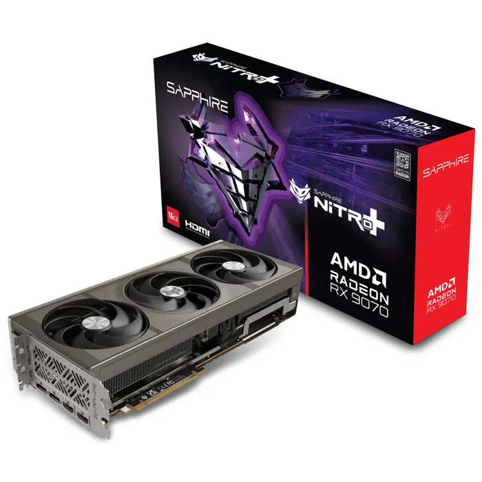 Sapphire Nitro+ Radeon RX 9070 Gaming OC, 16384 MB GDDR6-11349-01-20G