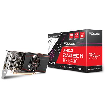 Sapphire Pulse Radeon RX 6400 Gaming 4G, 4096 MB GDDR6 11315-01-20G