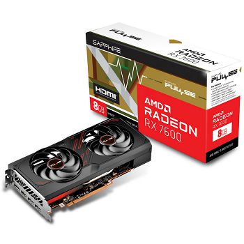 Sapphire Pulse Radeon RX 7600 Gaming 8G, 8192 MB GDDR6 11324-01-20G