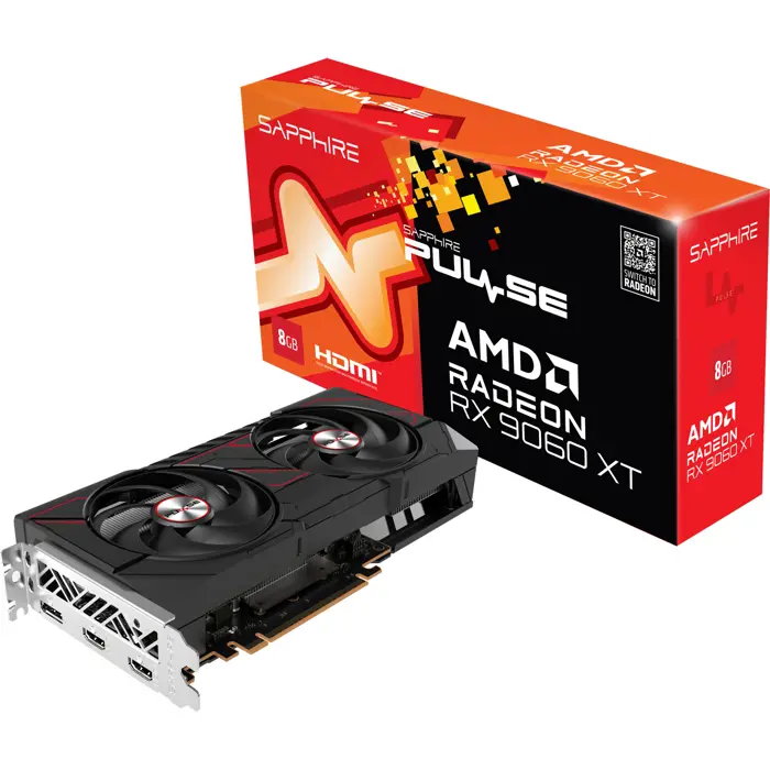 SAPPHIRE Radeon RX 9060 XT Pulse 8GB, graphics card