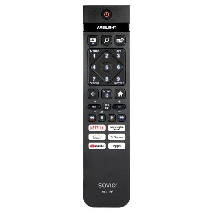 Savio RC-26 remote control IR Wireless TV Press buttons