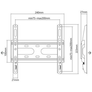 SBOX zidni stalak za TV 23”-43” , do 45 kg