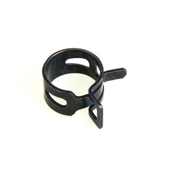 Hose clamp spring band 15 - 17mm - black 