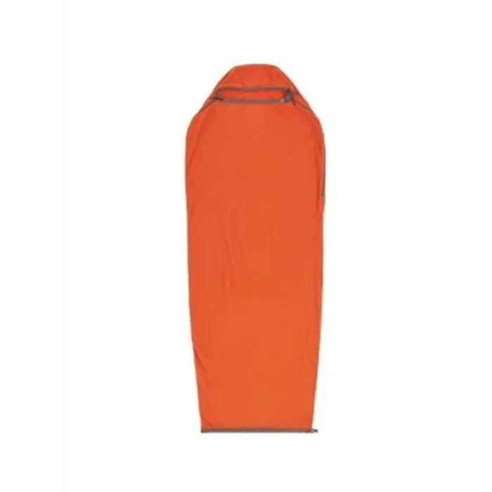 Sea To Summit Reactor Fleece Sleeping Bag Liner - Mummy W/ Drawcord- compact- orange