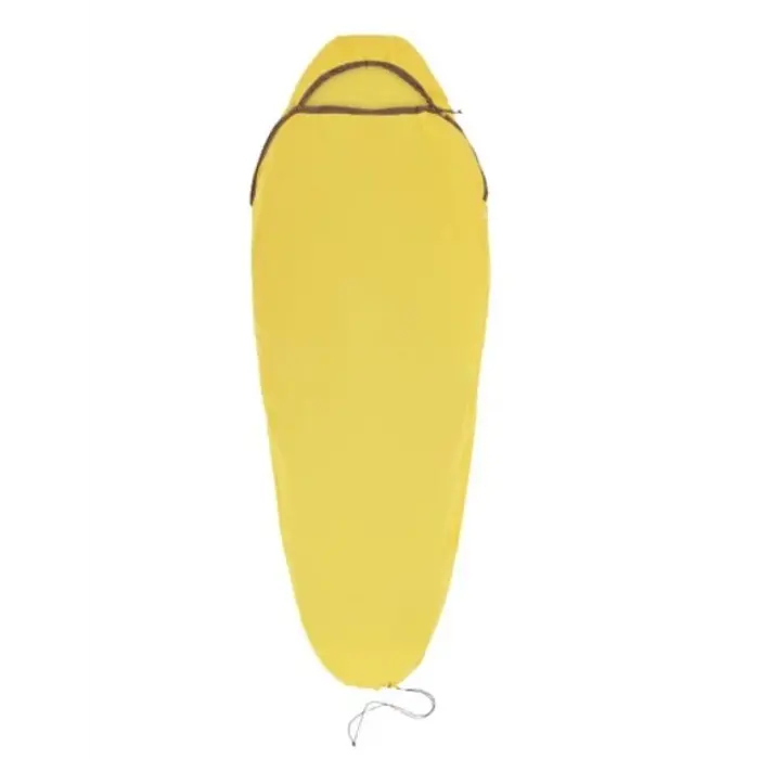 Sea To Summit Reactor Sleeping Bag Liner - Mummy W/ Drawcord- compact- yellow