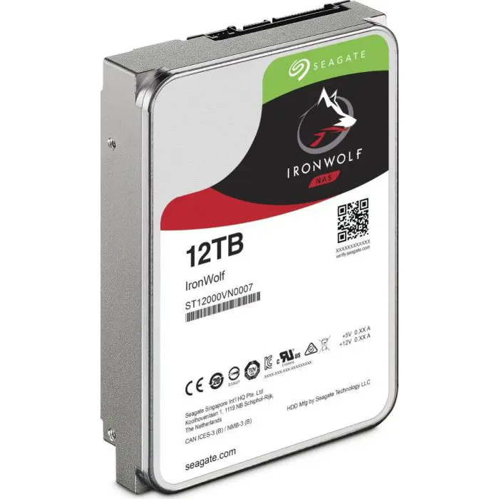 Seagate 12TB IronWolf 3,5 SATA 6Gb/s 7200rpm 256MB HDD disk