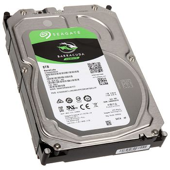 Seagate BarraCuda HDD, SATA 6G, 5400 U/min, 3,5" - 8 TB ST8000DM004