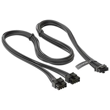 Seasonic 12VHPWR PCIe 5.0 Adapter Kabel - black
