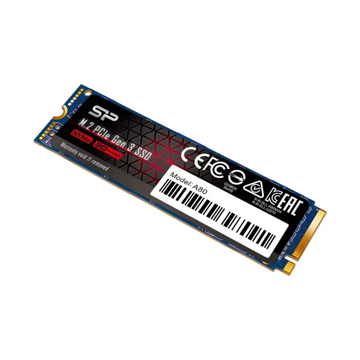 Silicon Power A80 512GB SSD M.2 2280 PCIe NVMe Gen3x4, DRAM cache