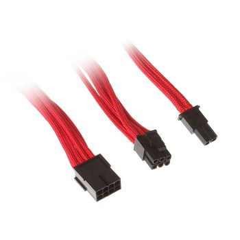 SilverStone 8-Pin-PCIe auf 6+2-Pin-PCIe Verlängerung - 250mm rot SST-PP07-PCIR