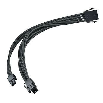 SilverStone 8-Pin-PCIe auf 6+2-Pin-PCIe Verlängerung, 250mm - Schwarz SST-PP07E-PCIB