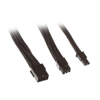 SilverStone 8-Pin-PCIe auf 6+2-Pin-PCIe Verlängerung - 250mm schwarz SST-PP07-PCIB