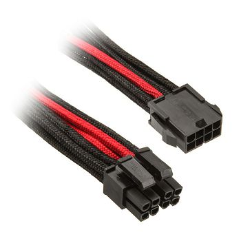 SilverStone EPS 8-Pin zu EPS/ATX 4+4-Pin Kabel, 300mm - schwarz/rot SST-PP07-EPS8BR
