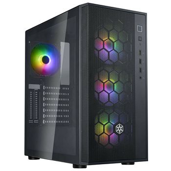 SilverStone Fara R1 PRO V2 Midi-Tower, Kaljeno staklo - crno SST-FAR1B-PRO-V2