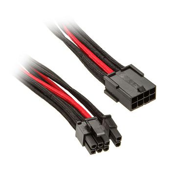 SilverStone PCIe-8-Pin zu PCIe-6+2-Pin Kabel, 250mm - schwarz/rot SST-PP07-PCIBR