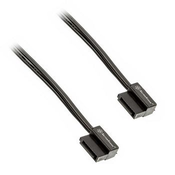 SilverStone SST-CP11B Super Low Profile SATA-Kabel - 50 cm, crni SST-CP11B-500
