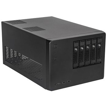 SilverStone SST-CS351B SAS-12G-/SATA-6G-NAS-kućište sa 5 Ladica SST-CS351B