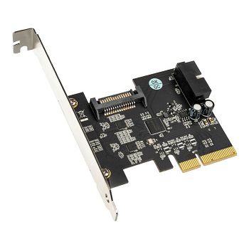 SilverStone SST-ECU04-E - PCI-E expansion card, 1x internal USB 3.1 19-pin connection, LP SST-ECU04-E