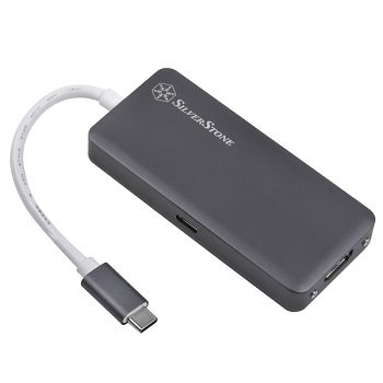SilverStone SST-EP14C - USB 3.1 Type-C Gen1 to HDMI, 3x USB 3.1 Gen 1 Type-A, 1x USB 3.1 Gen 1 Type- SST-EP14C