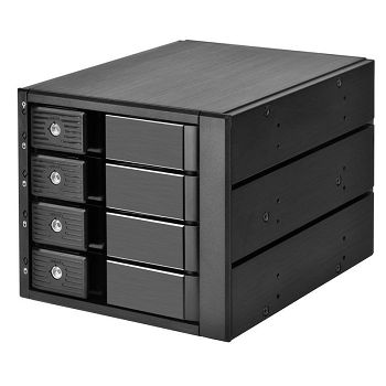 SilverStone SST-FS304-12G 3.5" External Enclosure, 4-Bay - Black SST-FS304-12G