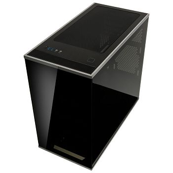 SilverStone SST-LD01B Lucid Micro ATX Tower kućište, TG - bijelo/crno SST-LD01B