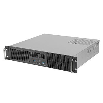 SilverStone SST-RM23-502-MINI - Rackmount Server Case, 2U, Micro-ATX - black SST-RM23-502-MINI