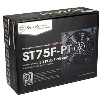 SilverStone SST-ST75F-PT v1.1 Strider Napajanje 80 PLUS Platinum, modularno - 750 Watt SST-ST75F-PT v1.1