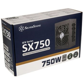 SilverStone SST-SX750-PT V.1.1 SFX Napajanje 80 PLUS Platinum, modularno - 750 Watt SST-SX750-PT v1.1