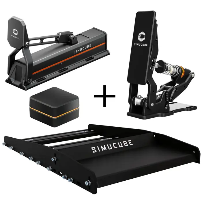 Simucube ActivePedal Pro + Gaspedal, Baseplatte und Link Hub-GABU-492
